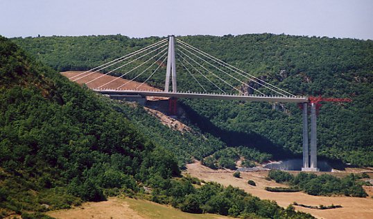 Poussage du tablier depuis le sud, juillet 2003